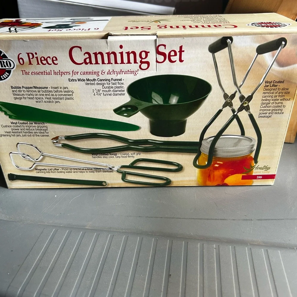 6-Piece Dark Green Canning Tool Set